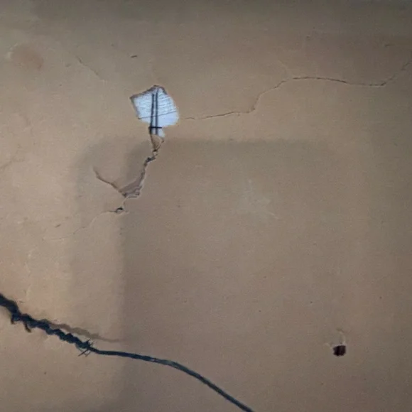 Vintage Blue Cross-Stitch Scenic Winter Art in Wooden Frame - Picture 15 of 16